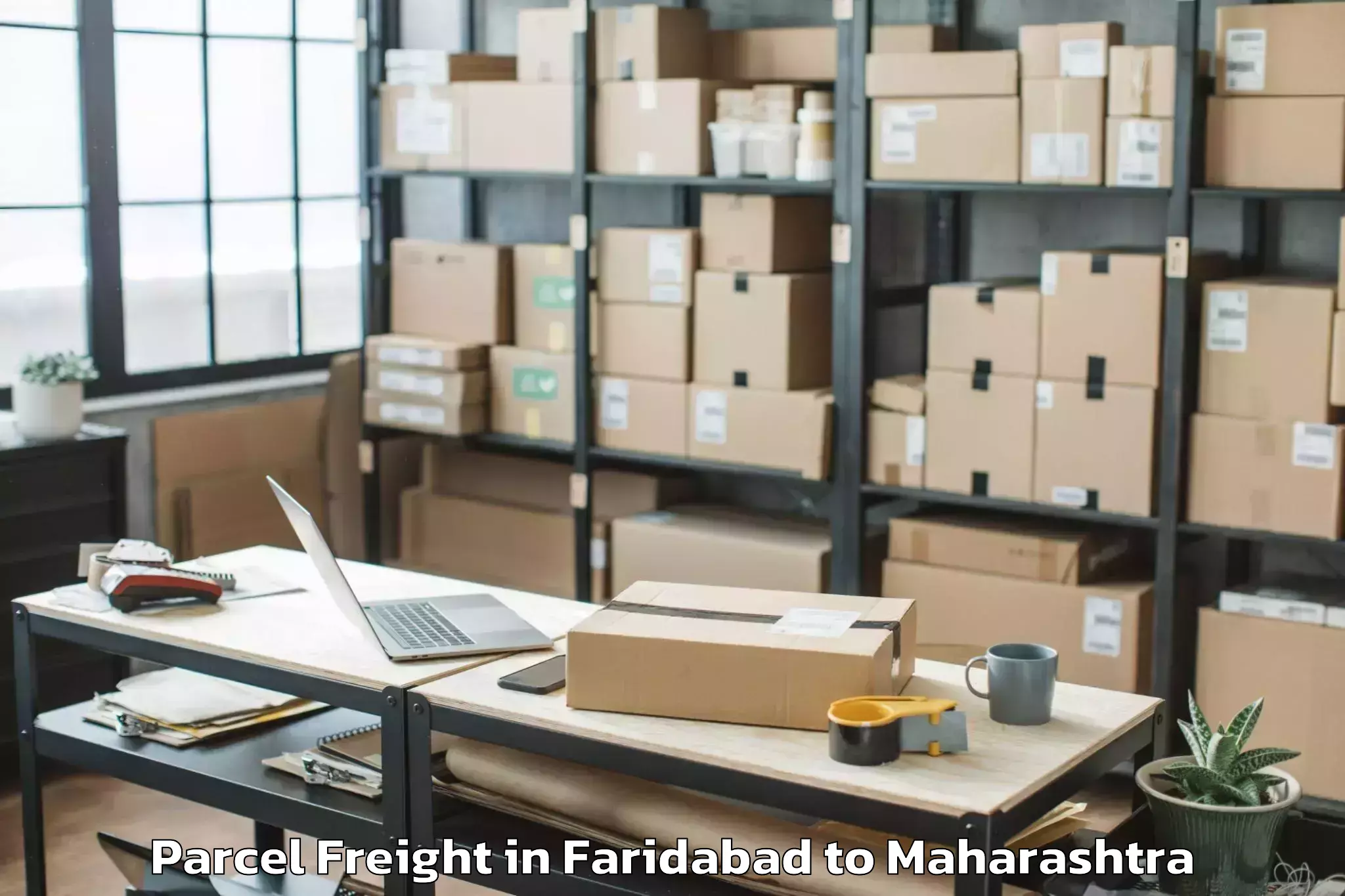 Faridabad to Dhamangaon Railway Parcel Freight Booking